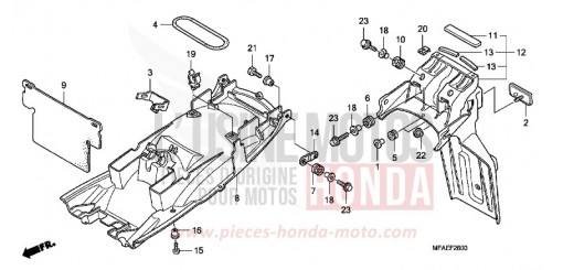 REAR FENDER CBF1000AA de 2010